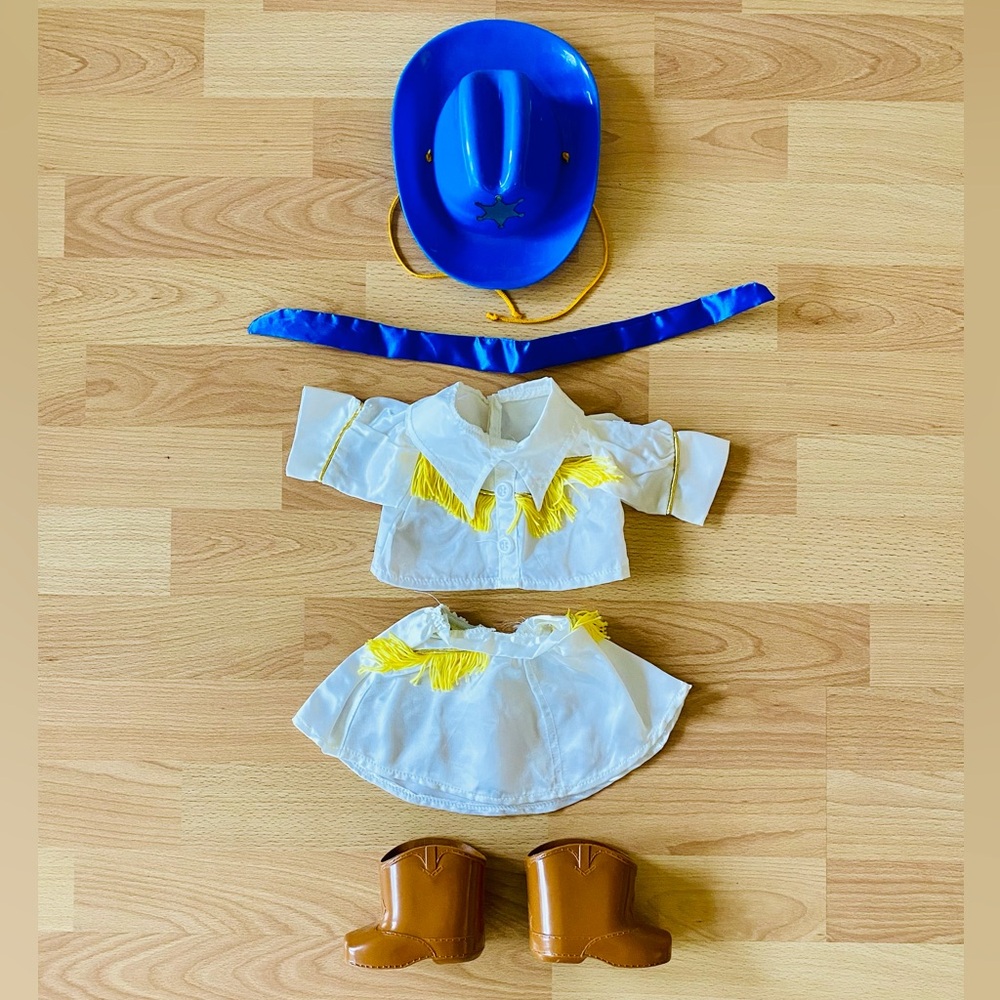 VINTAGE 1980s OFFICIAL CABBAGE PATCH KIDS DOLL CLOTHES COWGIRL SILKY OUTFIT